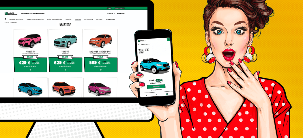 Arval Webstore banner